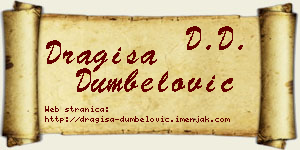 Dragiša Dumbelović vizit kartica